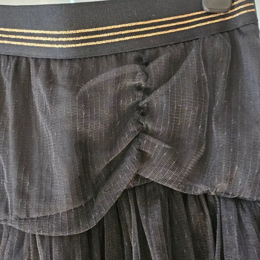 [BUNJANG] It MICHAA Black See-through Layered Long Skirt / 잇미샤 블랙시스루 스커트 택도안땐 새상품