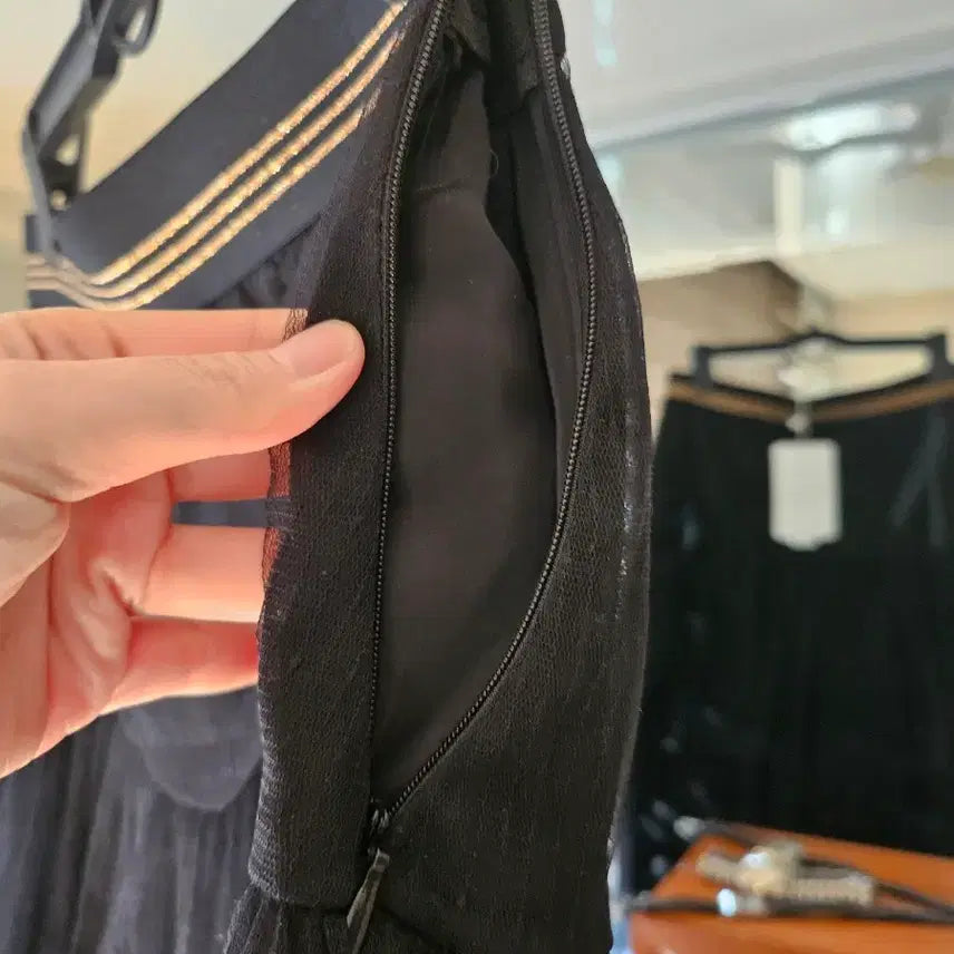[BUNJANG] It MICHAA Black See-through Layered Long Skirt / 잇미샤 블랙시스루 스커트 택도안땐 새상품