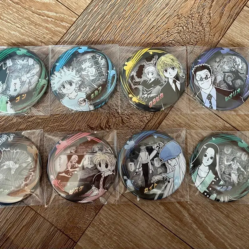 [BUNJANG] Hunter x Hunter Original Illustration Character Badge Bundle Set / 일괄)헌터x헌터 원화 캐릭터 캔뱃지
