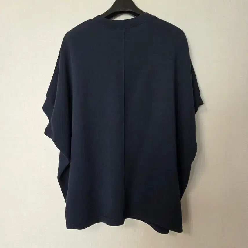 [BUNJANG] Navy Sleeveless T-shirt - Oversized Fit / 가오리핏 캡소매 맨투맨 77