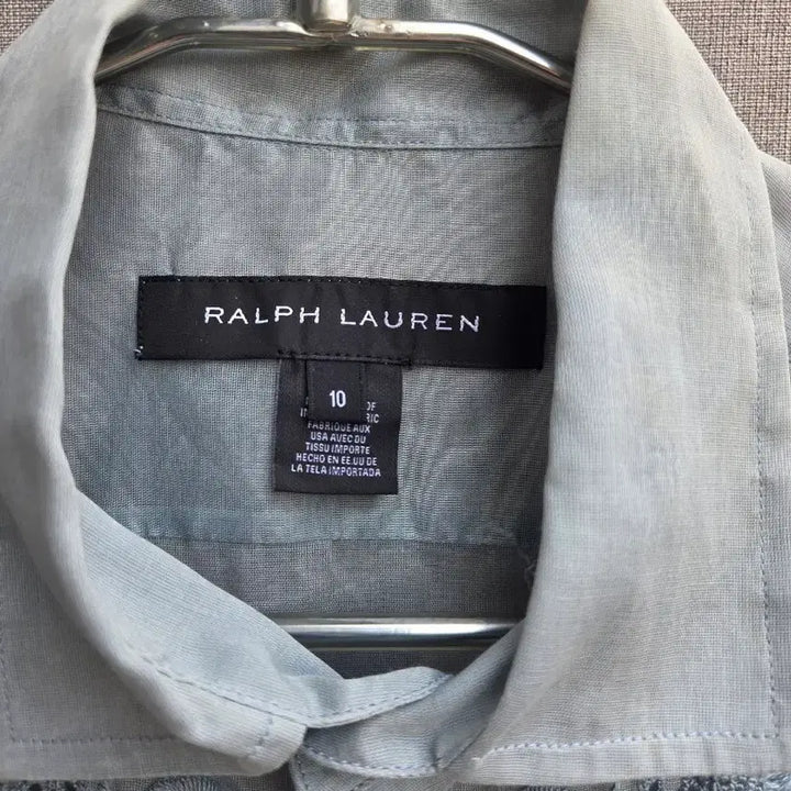 [BUNJANG] Ralph Lauren Black Label Sheer Blouse / 랄프로렌 블랙라벨 시스루블라우스