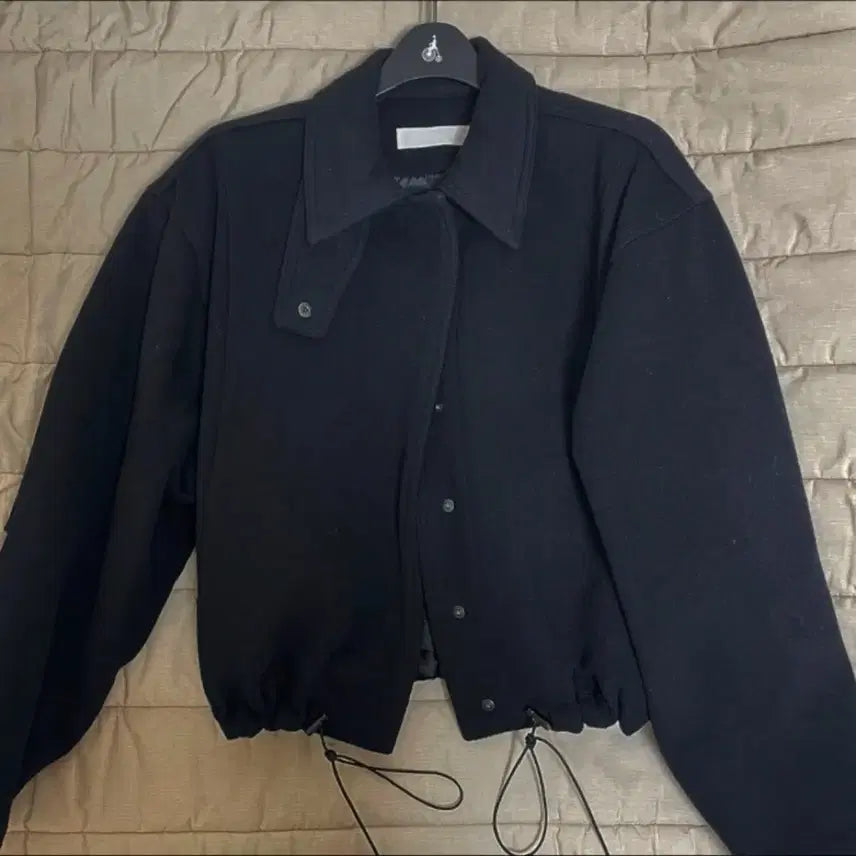 [BUNJANG] Biscuit Shop Blue Blouson Jacket / 비스킷샵 울 블루종 자켓 프리사이즈