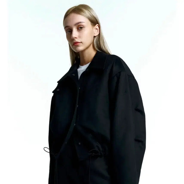 [BUNJANG] Biscuit Shop Blue Blouson Jacket / 비스킷샵 울 블루종 자켓 프리사이즈