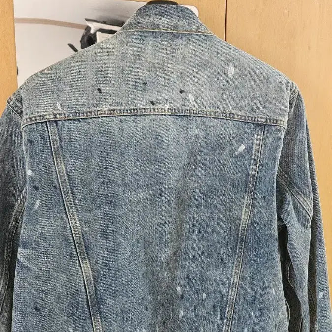 [BUNJANG] Polo Ralph Lauren Paint Splatter Denim Jacket / 폴로 랄프로렌 페인트 스플레터 데님 자켓 청자켓