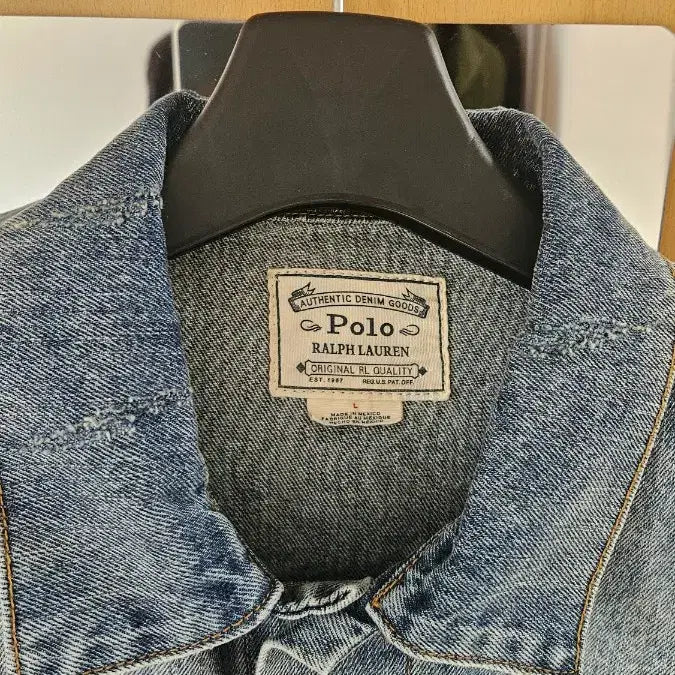 [BUNJANG] Polo Ralph Lauren Paint Splatter Denim Jacket / 폴로 랄프로렌 페인트 스플레터 데님 자켓 청자켓