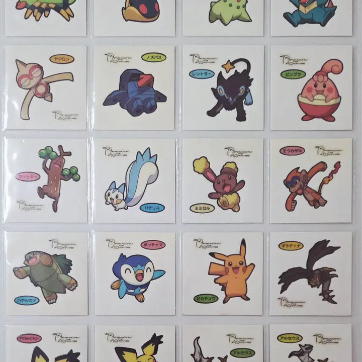 [BUNJANG] Pokemon Stickers Japanese Edition (Set 9) / <세트9>포켓몬 띠부씰 일본씰 포켓몬 띠부씰 일판씰
