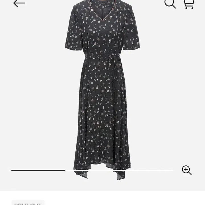 [BUNJANG] Thursday Island Flower Pattern Long Dress / Thursday Island 플라워 패턴 롱 원피스
