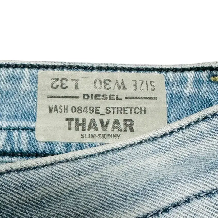 [BUNJANG] Diesel Washed Damage Jeans / 디젤 워싱 데미지 청바지