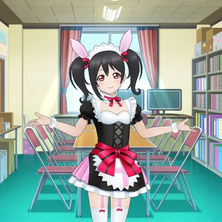 [BUNJANG] Love Live Nico Yazawa Maid Costume / 러브라이브 니코 모귯또 메이드복 코스프레ㅣ고전 미소녀 럽라