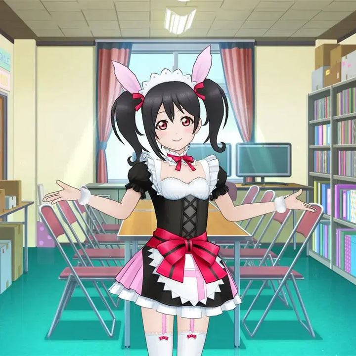 [BUNJANG] Love Live Nico Yazawa Maid Costume / 러브라이브 니코 모귯또 메이드복 코스프레ㅣ고전 미소녀 럽라