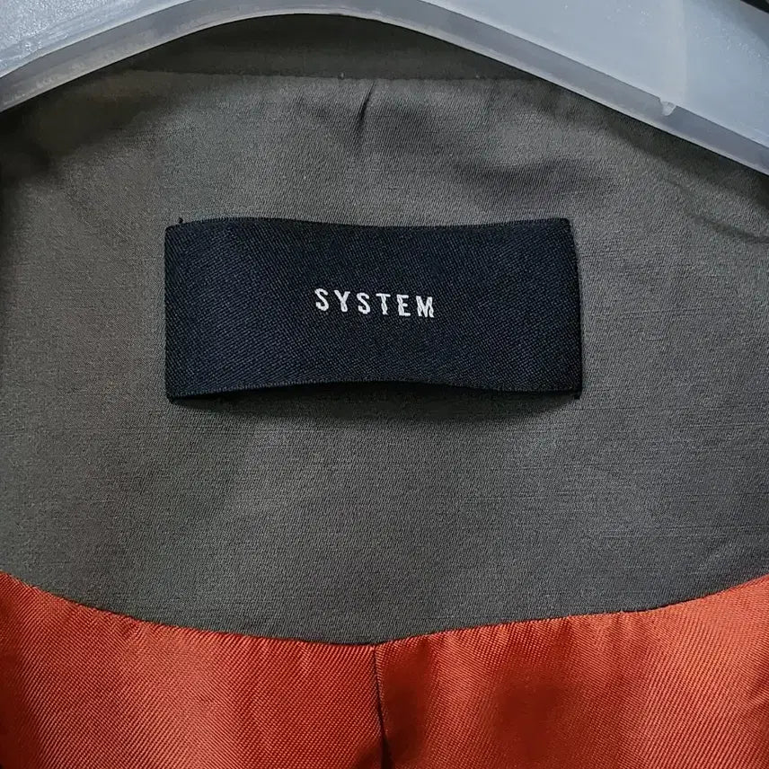 [BUNJANG] SYSTEM Khaki Short Trench Coat / 택포)SYSTEM 시스템 카키색 숏트렌치코트