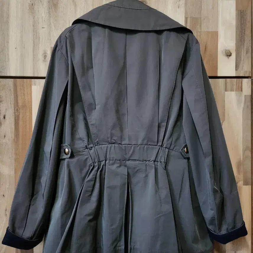 [BUNJANG] SYSTEM Khaki Short Trench Coat / 택포)SYSTEM 시스템 카키색 숏트렌치코트