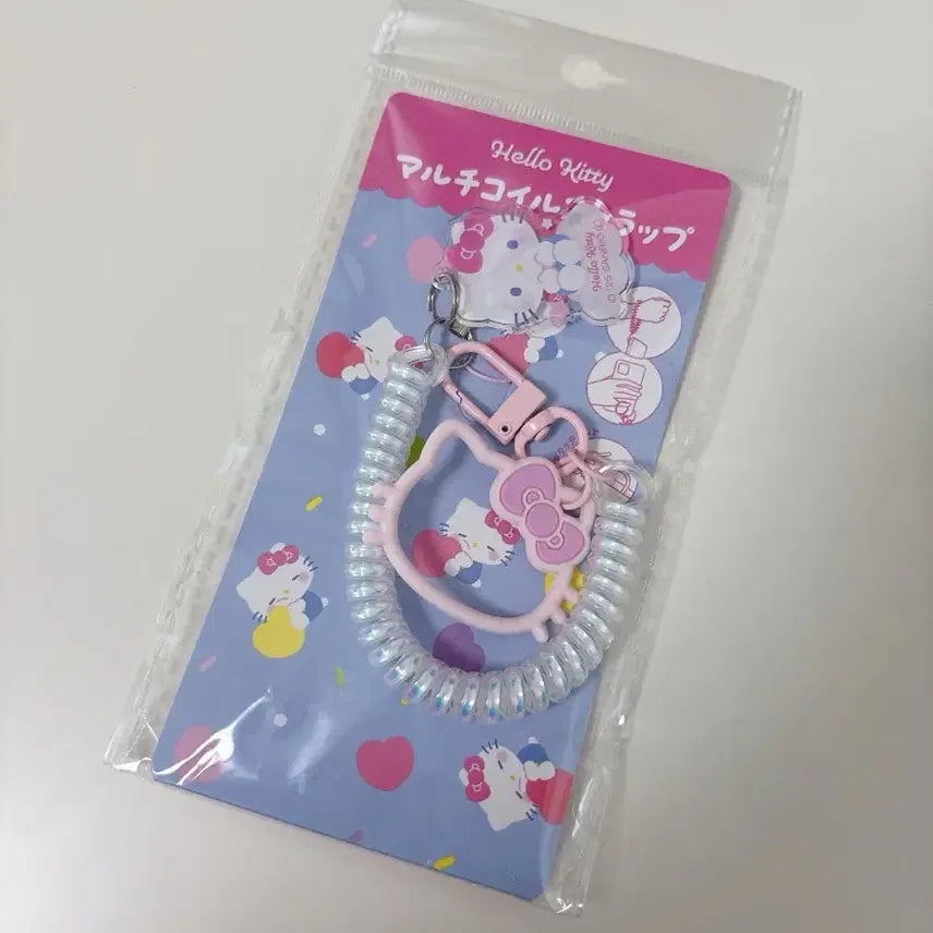 [BUNJANG] Sanrio Hello Kitty Multi-Coil Strap Keyring / 산리오 헬로키티 멀티코일 스트랩 키링 핸드폰 고리