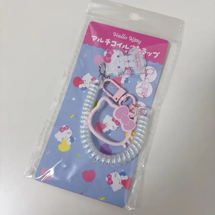 [BUNJANG] Sanrio Hello Kitty Multi-Coil Strap Keyring / 산리오 헬로키티 멀티코일 스트랩 키링 핸드폰 고리