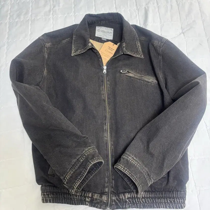 [BUNJANG] Bellier Trail Denim Blouson Jacket Antique Black / 벨리에 트레일 데님 블루종 자켓 앤틱블랙 110