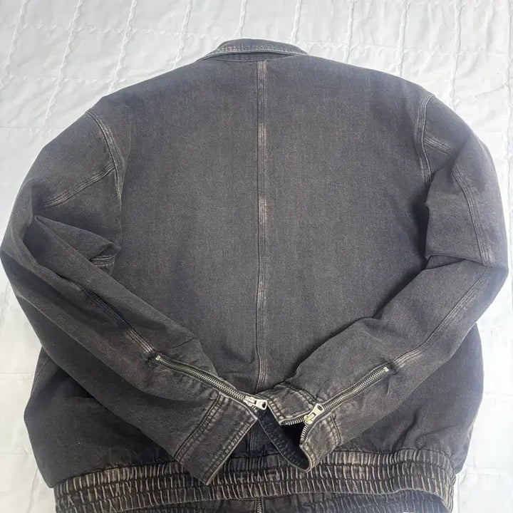 [BUNJANG] Bellier Trail Denim Blouson Jacket Antique Black / 벨리에 트레일 데님 블루종 자켓 앤틱블랙 110