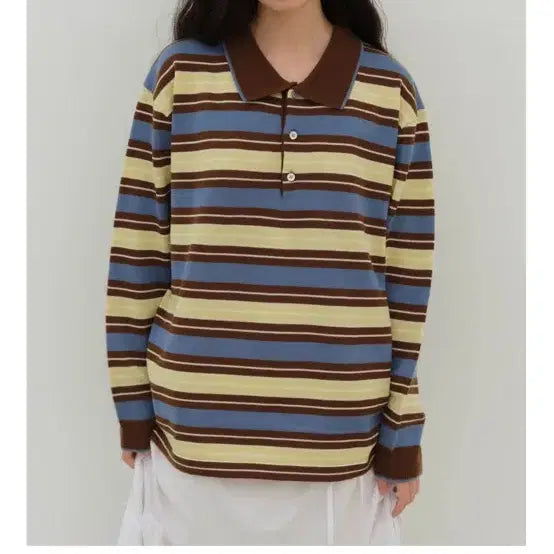 [SOLD OUT] OwnMood 스트라이프 칼라 니트