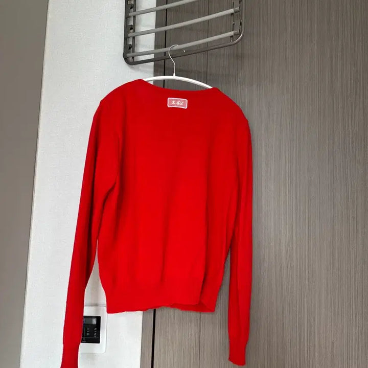 [BUNJANG] OwnMood Red Lace Embroidered Cardigan / OwnMood 레드가디건