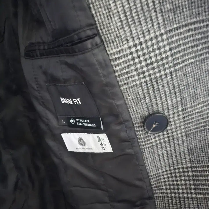 [BUNJANG] Drawfit Double Check Coat L / 드로우핏 더블 체크코트(L)