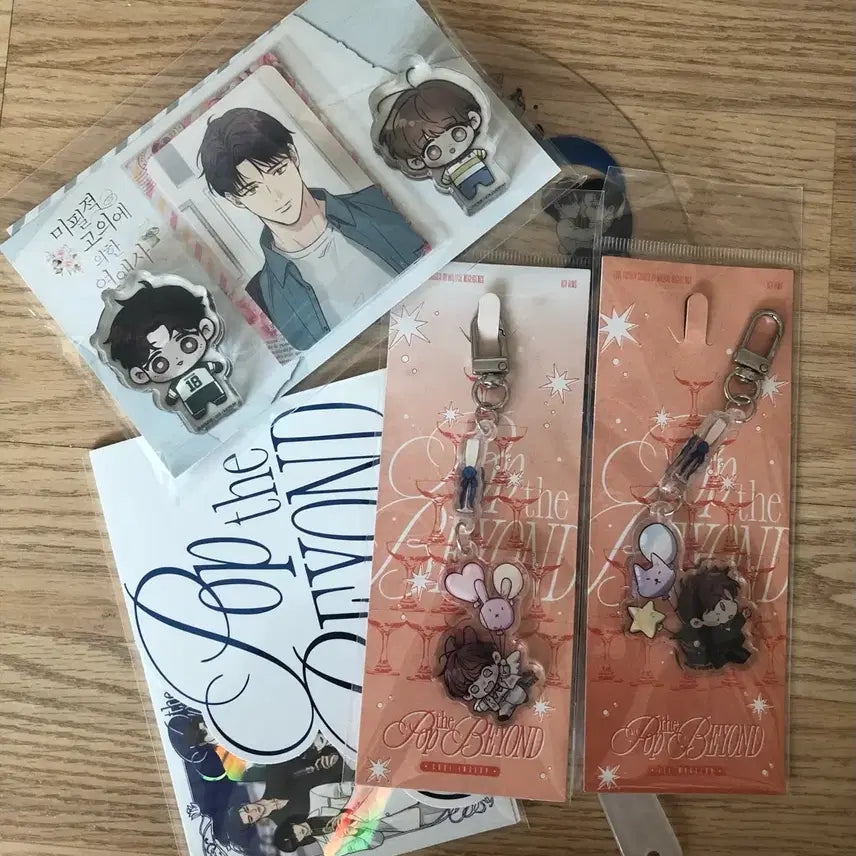 [BUNJANG] Miphyilgo Novel Acrylic Keyring &amp; Corotto Bundle Set / 미필고 미필적 고의에 의한 연애사 굿즈 아크릴 키링 코롯토