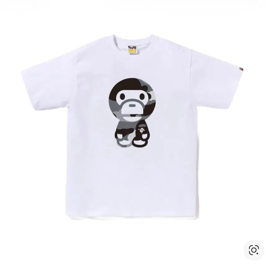 [SOLD OUT] 베이프 자이언트 퍼스트 카모 빅 베이비 마일로 반팔 티셔츠 그레이