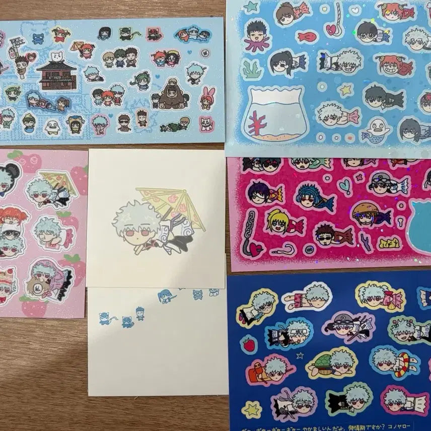 [BUNJANG] Eun-hon Hobijuk Stickers / 은혼 후비적님 물고기 스티커 코딱지 스티커