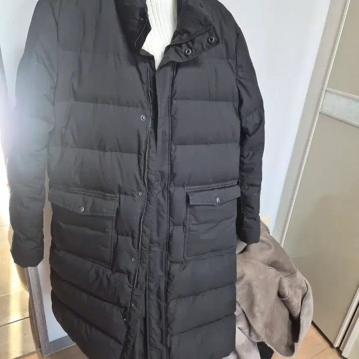 [BUNJANG] Thomas Bailey Black Long Padded Jumper / 토마스베일리    블랙 롱 패딩 점퍼