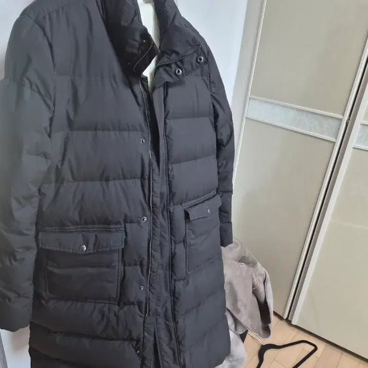 [BUNJANG] Thomas Bailey Black Long Padded Jumper / 토마스베일리    블랙 롱 패딩 점퍼