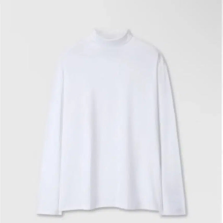 [BUNJANG] Divein Uniform Turtleneck White Long Sleeve T-shirt / 다이브인 유니폼 터틀넥 화이트 2(100) 사이즈 팝니다