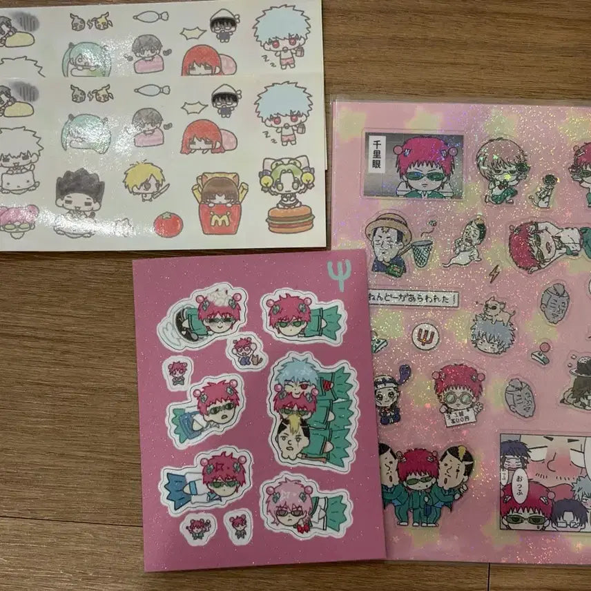 [BUNJANG] Saiki K Kusuo Disaster Sticker Set / 사이키 쿠스오의 재난 사쿠재 오다기님 후비적님 포야님 스티커