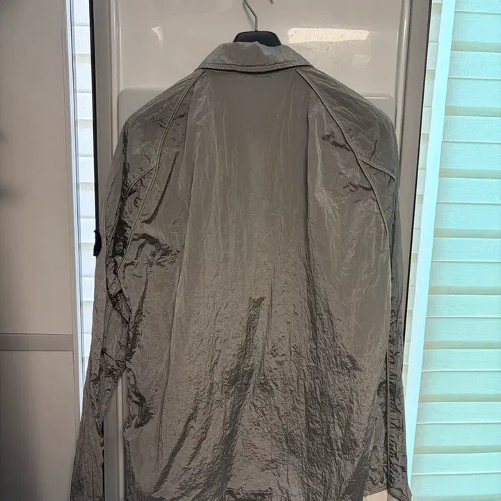 [BUNJANG] Stone Island Nylon Metal Overshirt - XXL (Ice) / 스톤아일랜드 22SS 나일론 메탈 오버셔츠 XXL(아이스)