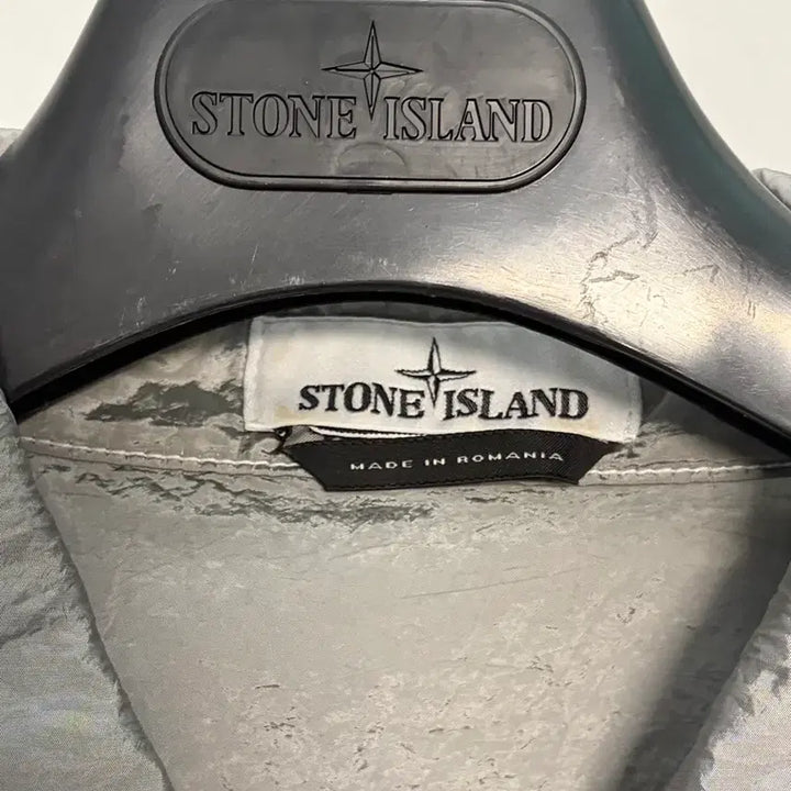 [BUNJANG] Stone Island Nylon Metal Overshirt - XXL (Ice) / 스톤아일랜드 22SS 나일론 메탈 오버셔츠 XXL(아이스)