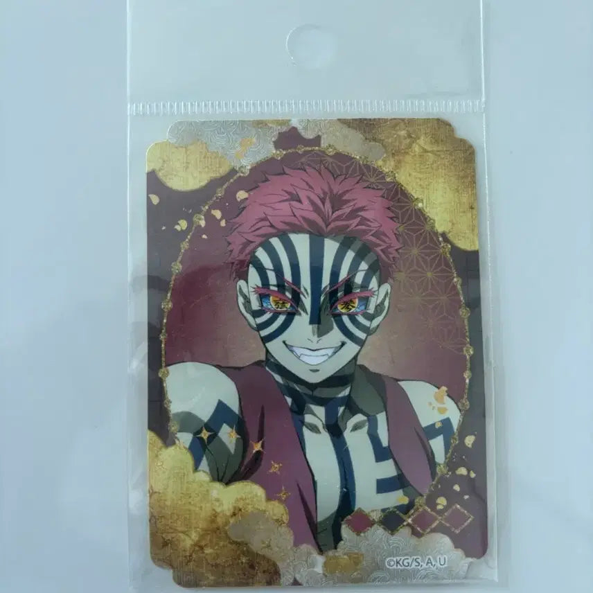 [BUNJANG] Demon Slayer Akaza Character Card Sticker / 귀멸의 칼날 아카자 캐릭터 카드 스티커