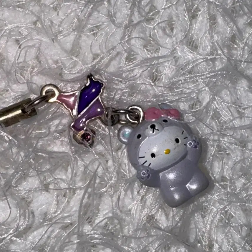 [BUNJANG] Hello Kitty Hokkaido Lavender Edition Strap / 고전 키티 훗카이도 라벤더 지역한정 키티스트랩
