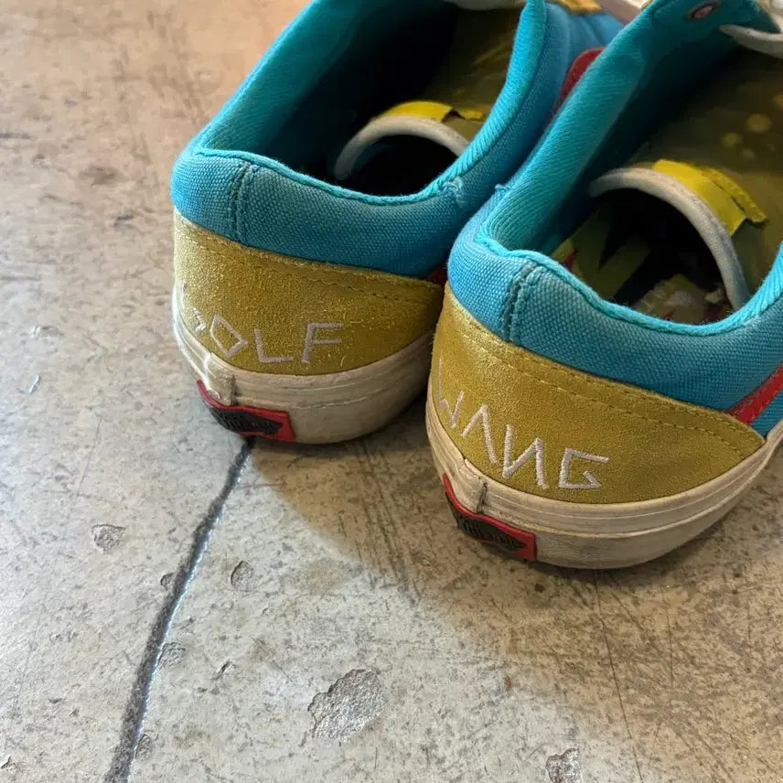 [BUNJANG] Golf Wang Vans Old Skool Pro Yellow Sneakers / [275] 반스 골프왕 올드스쿨프로 옐로우