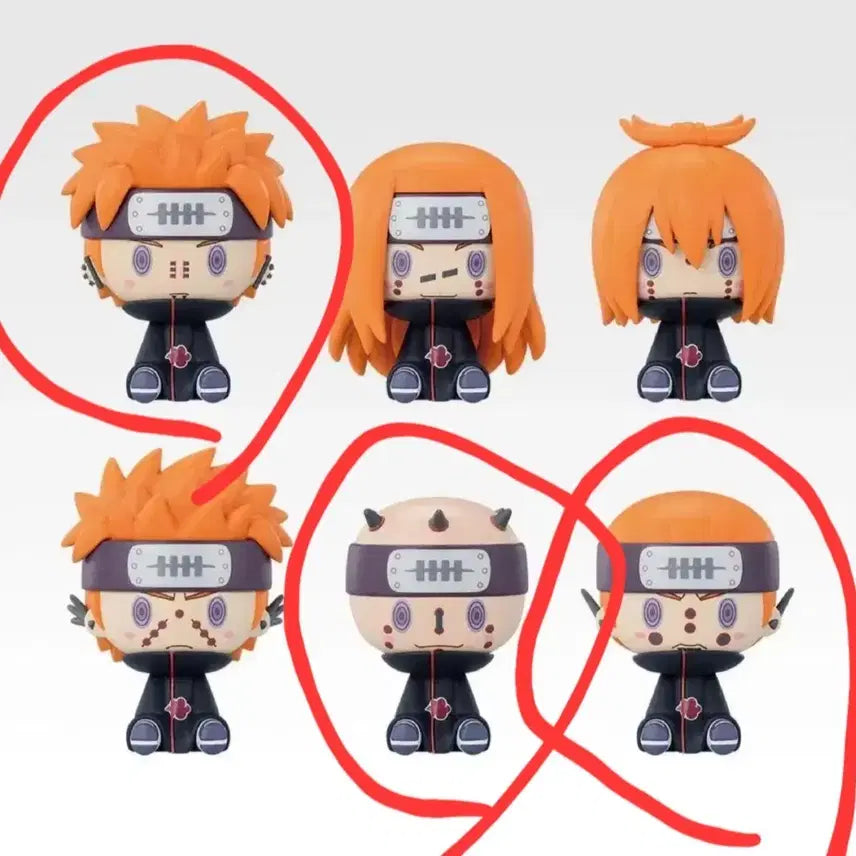 [BUNJANG] Naruto Shippuden Pain Six Paths Figure Set / [급처/판매] 제일복권 나루토 G상 페인 육도 피규어 세트 3종