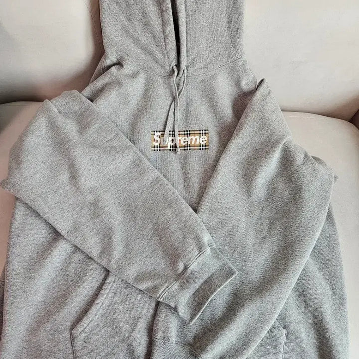 [BUNJANG] Supreme Burberry Box Logo Hoodie XL / 슈프림 버버리 박스로고 후드 XL