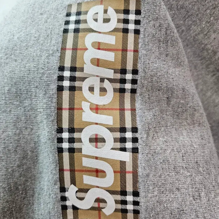 [BUNJANG] Supreme Burberry Box Logo Hoodie XL / 슈프림 버버리 박스로고 후드 XL