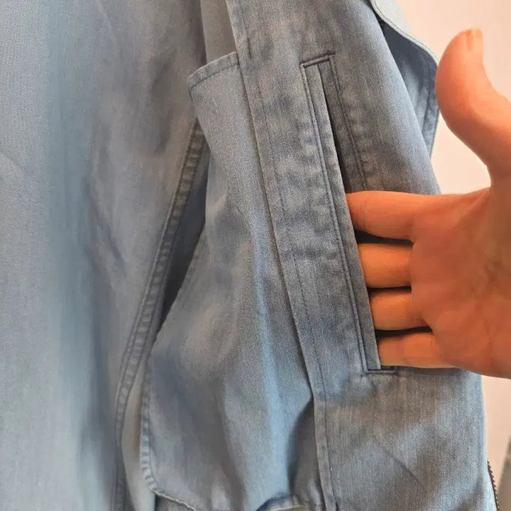 [BUNJANG] Burberry Denim Blue Blouson Jacket / Burberrys 버버리 청데님 블루종자켓