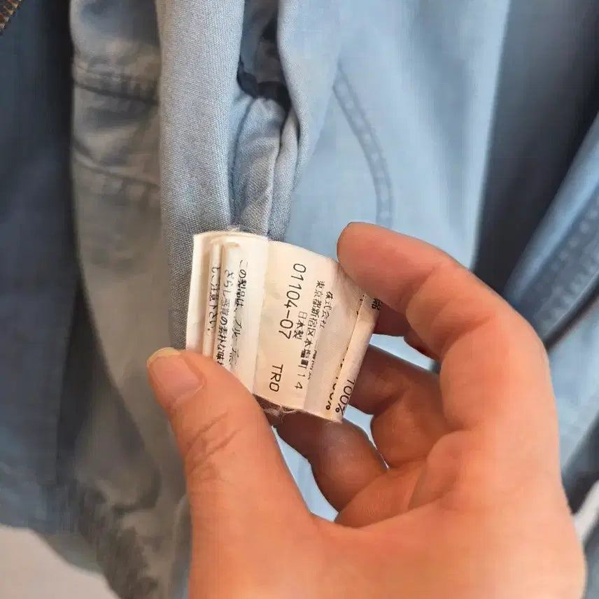 [BUNJANG] Burberry Denim Blue Blouson Jacket / Burberrys 버버리 청데님 블루종자켓