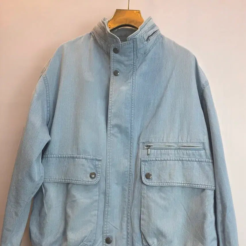 [BUNJANG] Burberry Denim Blue Blouson Jacket / Burberrys 버버리 청데님 블루종자켓