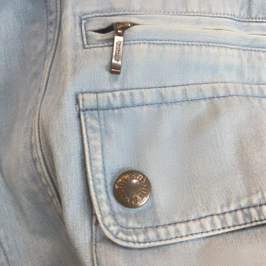 [BUNJANG] Burberry Denim Blue Blouson Jacket / Burberrys 버버리 청데님 블루종자켓