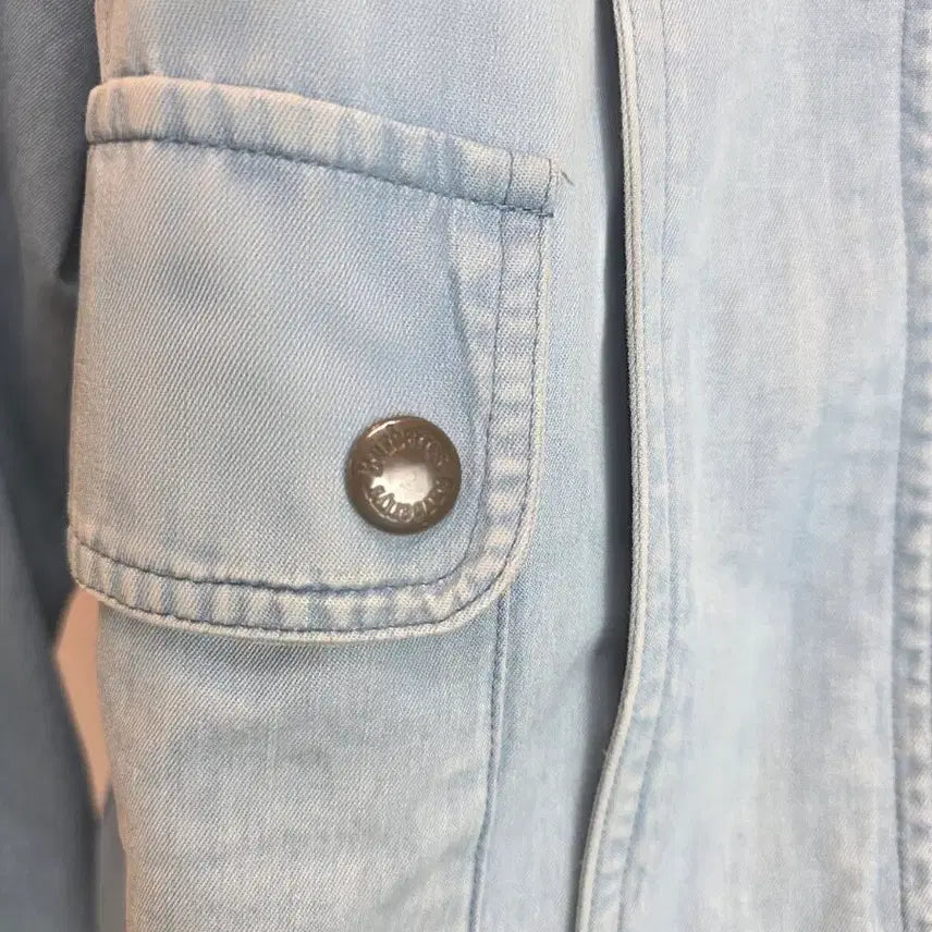 [BUNJANG] Burberry Denim Blue Blouson Jacket / Burberrys 버버리 청데님 블루종자켓