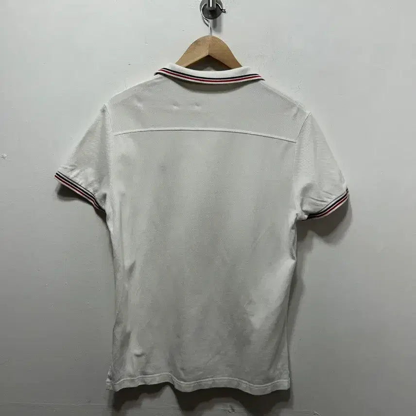 [SOLD OUT] 빈폴 화이트 배색 반팔 폴로티 L