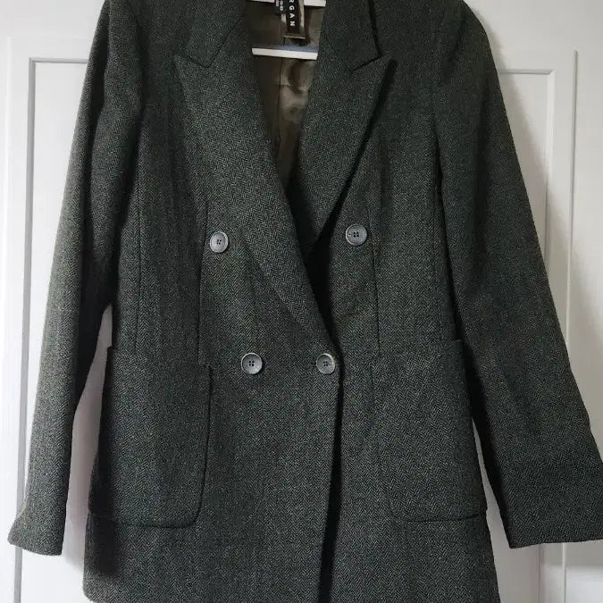 [BUNJANG] MORGAN Herringbone Double Jacket / MORGAN 모건 헤링본 더블 자켓