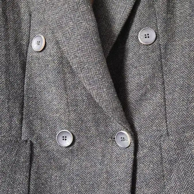[BUNJANG] MORGAN Herringbone Double Jacket / MORGAN 모건 헤링본 더블 자켓