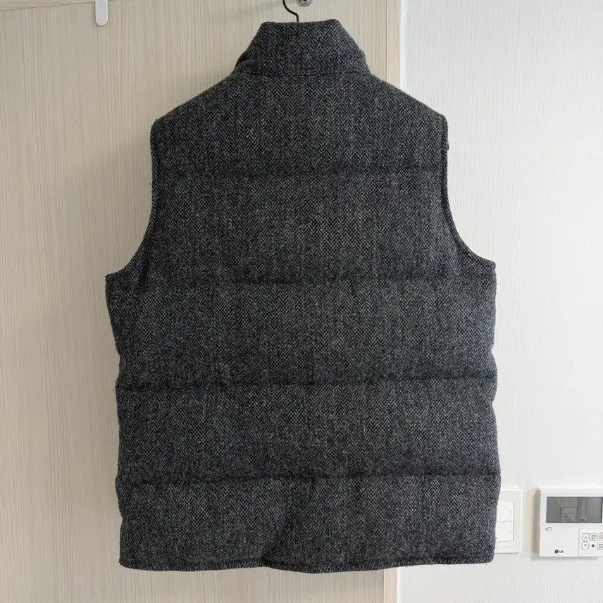 [BUNJANG] Eddie Bauer Harris Tweed Wool Goose Down Vest / 에디바우어 헤링본 해리스  트위드 울 구스다운 베스트 패딩조끼 M