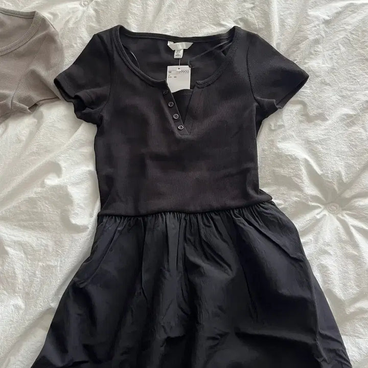 [BUNJANG] H&amp;M Ribbed Flare Dress / (새상품) H&amp;m 플레어드레스 골지리브드 흐앤므 원피스
