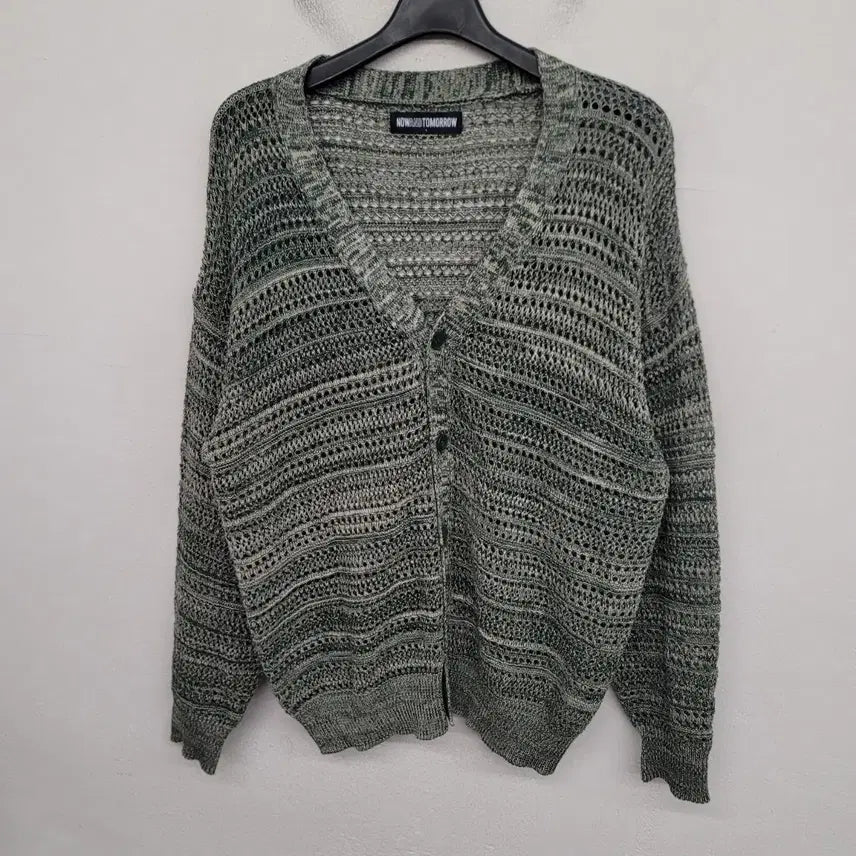 [BUNJANG] Now and Tomorrow Punching Knit Cardigan / [105/XL] 나우앤투모로우 펀칭 니트 가디건