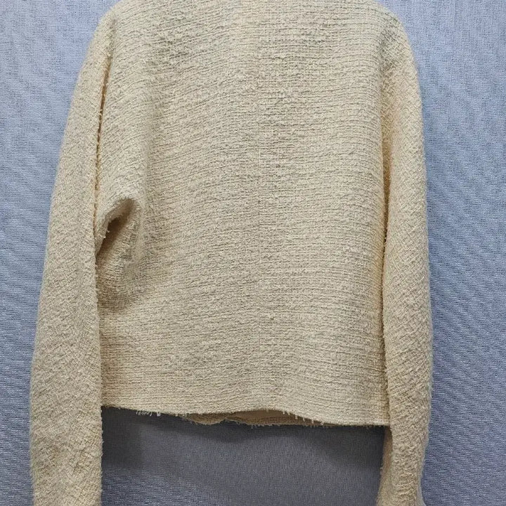 [BUNJANG] ZARA Tweed Crop Jacket Ivory / 자라 트위드 크롭 자켓 아이보리